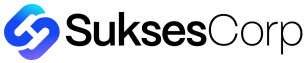 SuksesCorp horizontal gradient logo dark small header